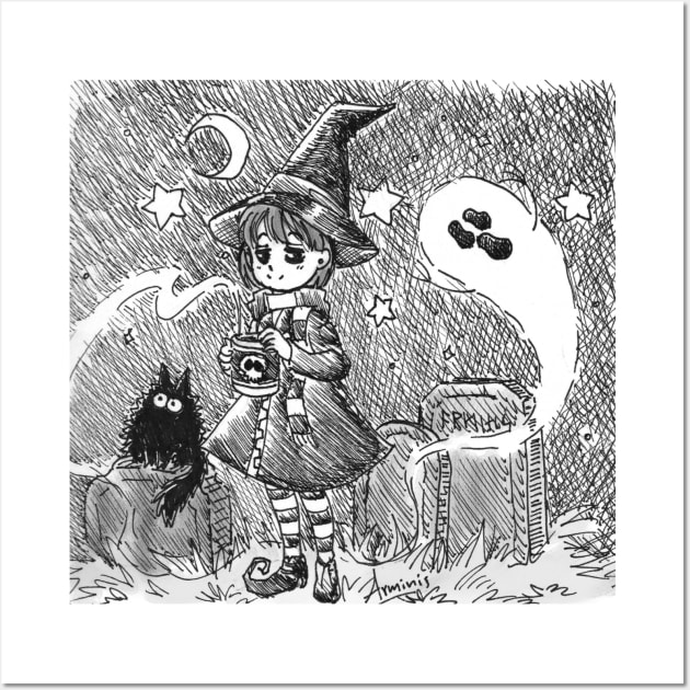 Little Witch Wall Art by Arminis